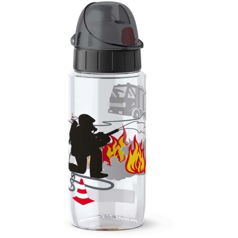 EMSA Trinkflasche Tritan Kids Fireman 0,5l transparent
