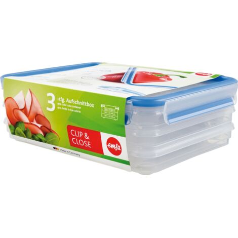 emsa Vorratsdosen „Clip & Close 3D“ 508556 Clip&close Dose 3d 3x1,0