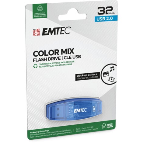 LIDERPAPEL Clé USB 2.0 Emtec Color Mix C410, 32 Go