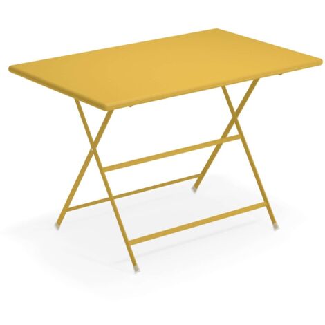 EMU Arc En Ciel Tavolo Rettangolare Pieghevole 110X70 Giallo Curry Ral 1005 (62)