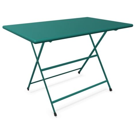 EMU Arc En Ciel Tavolo Rettangolare Pieghevole 110X70 Verde Oceano - Tiffany