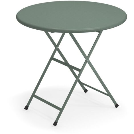 EMU Arc En Ciel Tavolo Tondo Pieghevole Ø80 Verde Scuro 2018