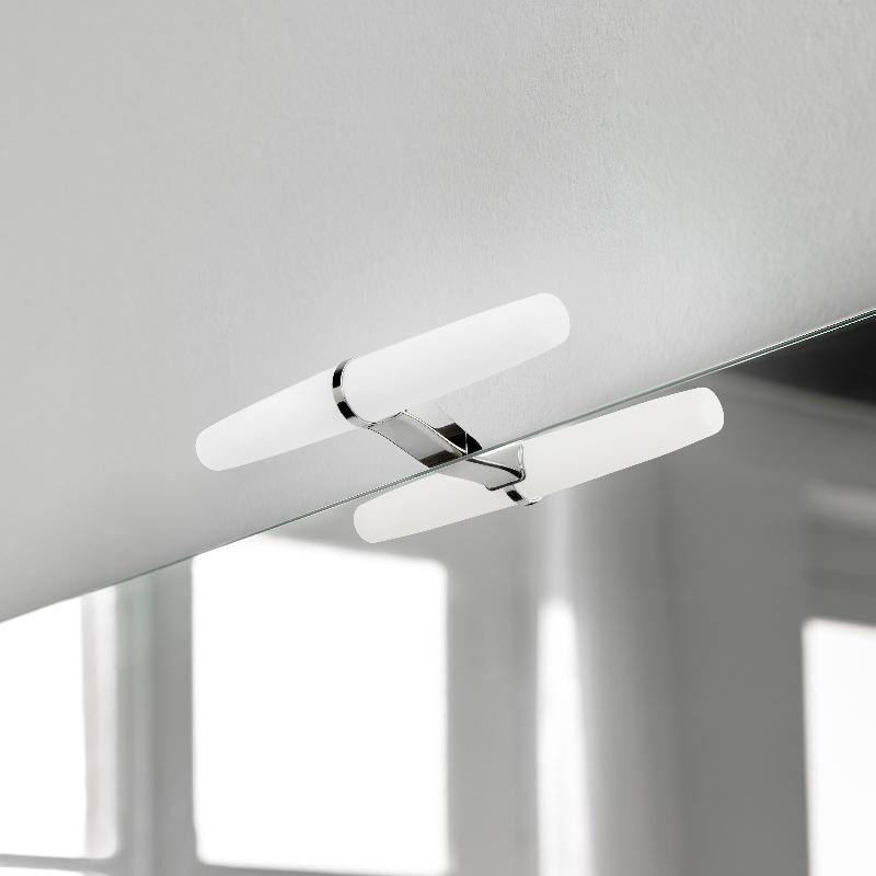 

Foco LED para espejo de baño Gemini (AC 230V 50Hz), 6 W, Cromado, Plástico y Aluminio