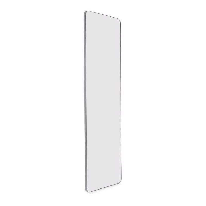 Emuca - 7138052 Miroir extractible pour armoires et dressings Quartz, pivotant à 180°, 1.000x300mm, Aluminium, verre et acier, Ti