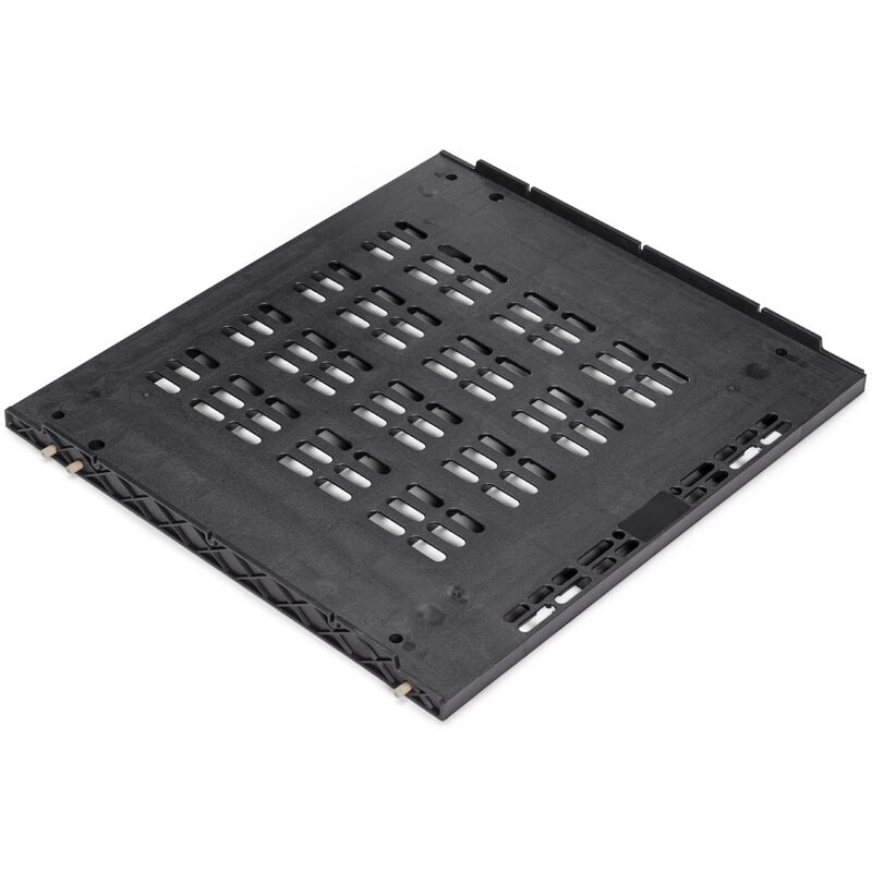 Emuca - Base de ventilation pour réfrigérateurs intégrés Frigo, pour panneaux de 16mm, Plastique Noir