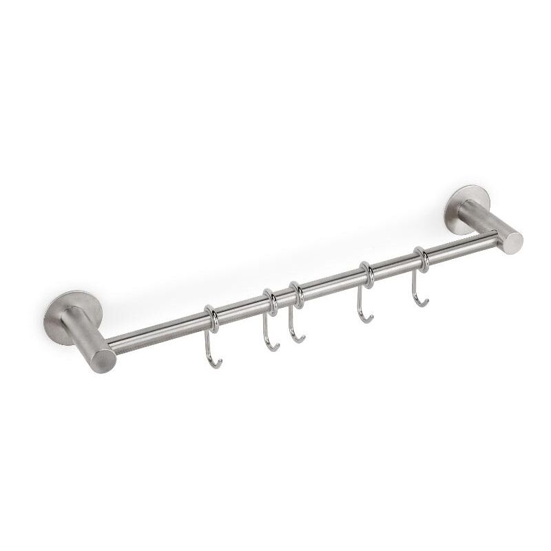 

Colgador adhesivo Supra de 5 ganchos, Acero inoxidable, Acero inoxidable