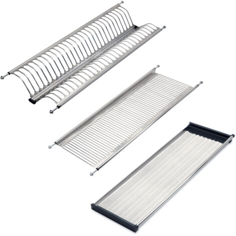 Emuca Abtropfgestell aus rostfreiem Stahl Drynox, Modul 800mm, Edelstahl