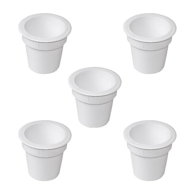

Accesorio Pot, Plástico, Blanco, 5 un