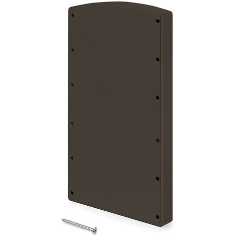 Emuca – Accessoire latéral pour cintre Hang 7085013 – Plastique léger peint moka – Pour armoires à portes battantes – Installation facile