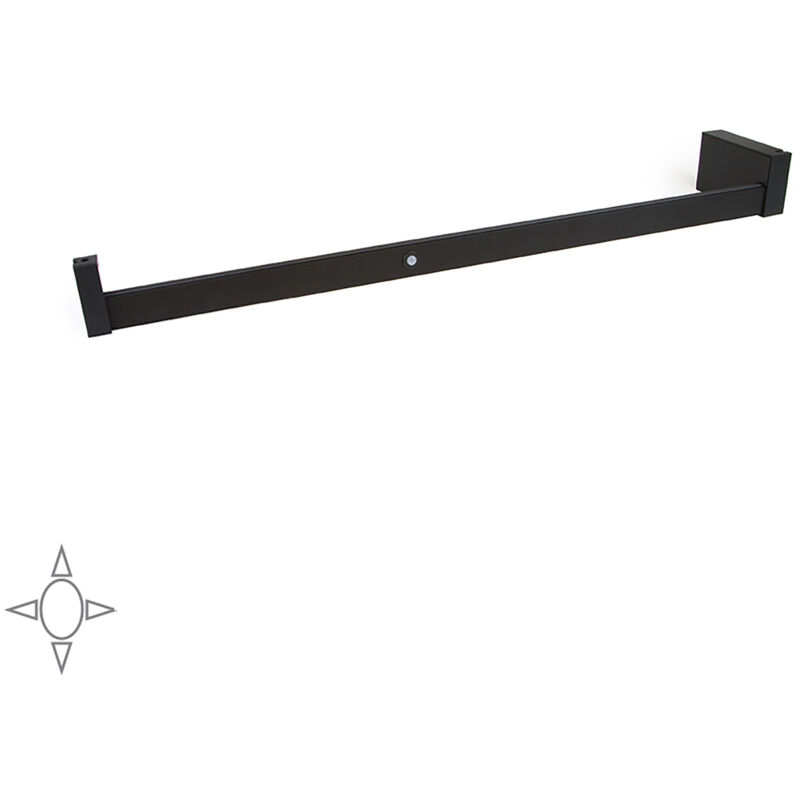 

Barra para armario con luz LED, regulable 558-708 mm, batería extraible, sensor de movimiento, Luz Blanca natural, Aluminio Moka - Emuca