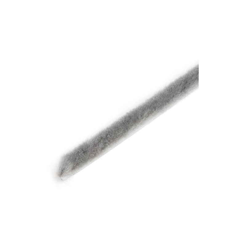 

burlete guardapolvo adhesivo, altura 17 mm, rollo de 10 m, gris - Emuca