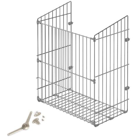 emuca cesto de lavandería con sistema de puerta abatible, módulo 450mm, acero, cromado