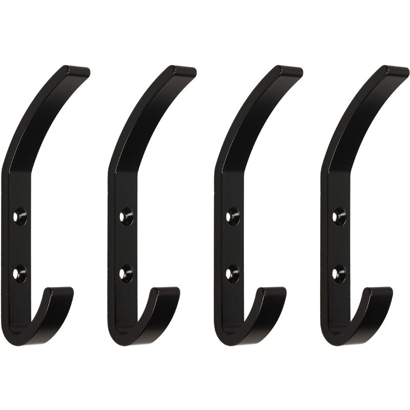

Colgador de pared Nelson, Aluminio, Pintado negro, 4 ud. - Pintado negro - Emuca