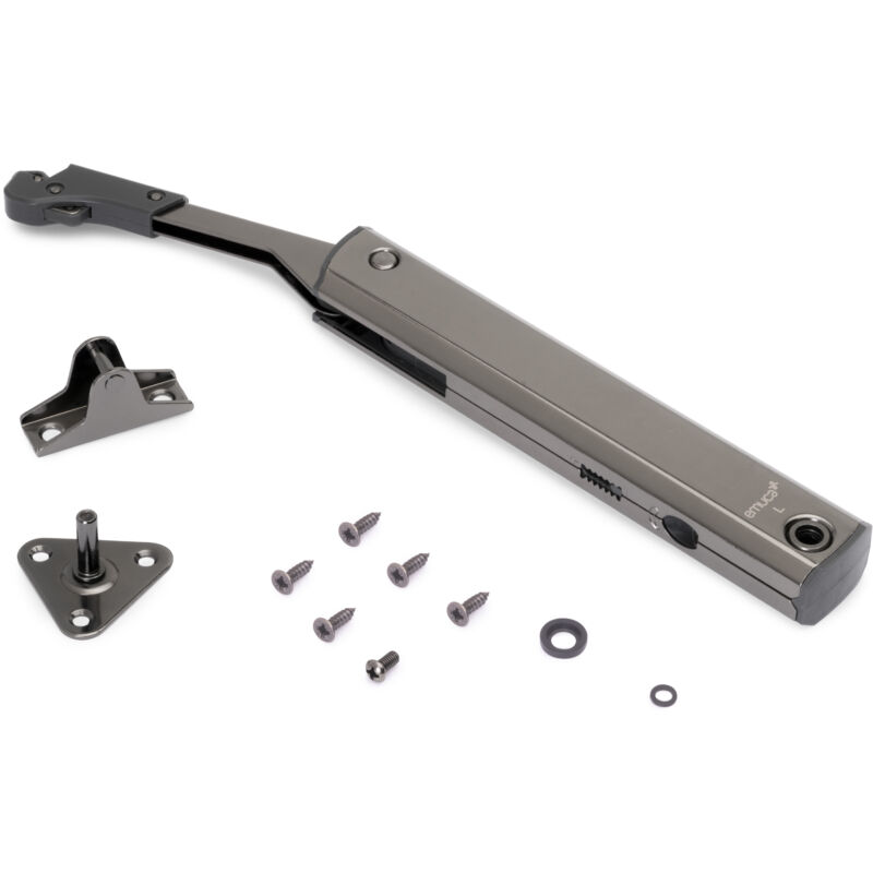 Emuca - Compas pour portes levantes Altius One, Gamme de force 576-959, Acier, Titane