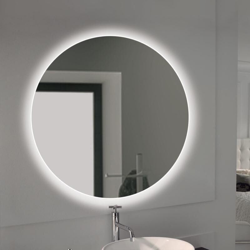 

EMUCA espejo de baño cassiopeia con iluminación led decorativa (ac 230v 50hz), 20 w + 12 w, aluminio y cristal