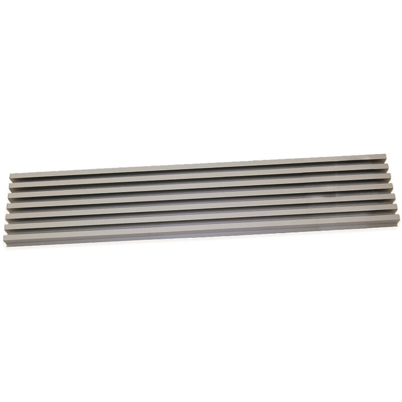 Emuca Grille de ventilation pour four, module 600mm, Plastique et Aluminium, Inox brossé