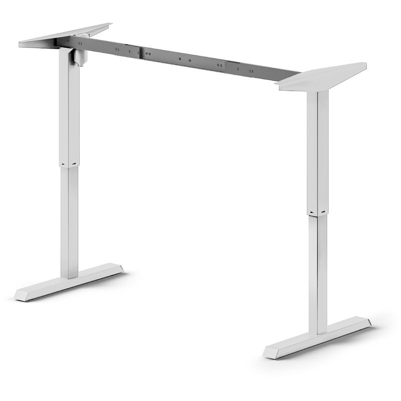 Höhenverstellbarer motorisierter Tisch, Stahl, weiß - Emuca