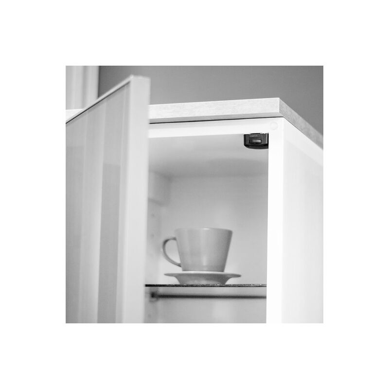 

EMUCA interruptor para puerta armario, plástico, negro, 10 ud.