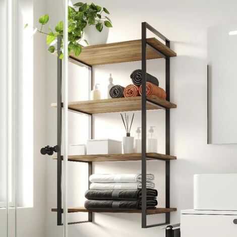 emuca juego de estructuras para estantería lader, altura 1150mm, acero, pintado negro