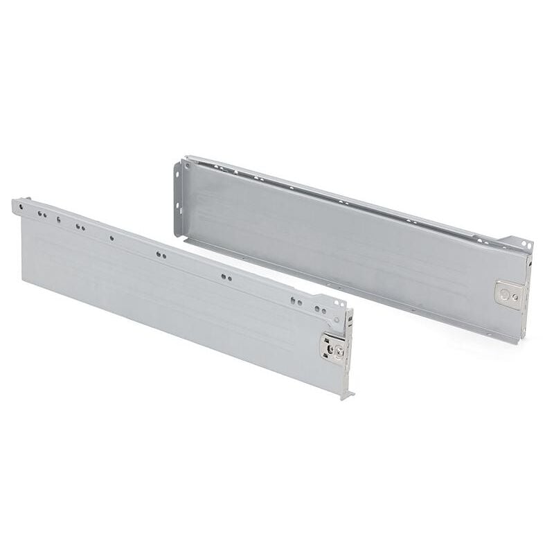 

Kit cajón de cocina Ultrabox, altura 150 mm, prof. 500 mm, Acero, Gris metalizado