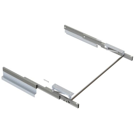 Emuca – Kit de quincaillerie pour armoire à 2 portes coulissantes 6015514 – Fermeture souple – Rails 2350 mm – Capacité 30 kg par porte