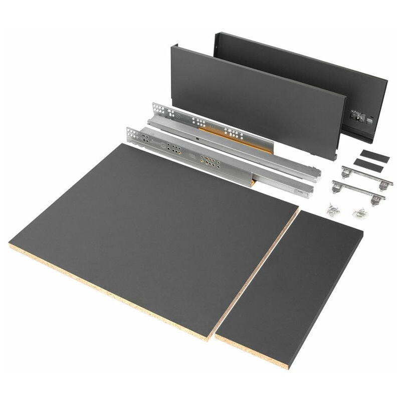 Kit de tiroir pour cuisine/salle de bain Vertex - 178 mm - panneaux inclus - Emuca