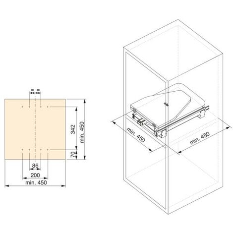 Emuca Klappbar Bügelbrett Iron 180º für Möbel, Stahl und Holz, 1 St.