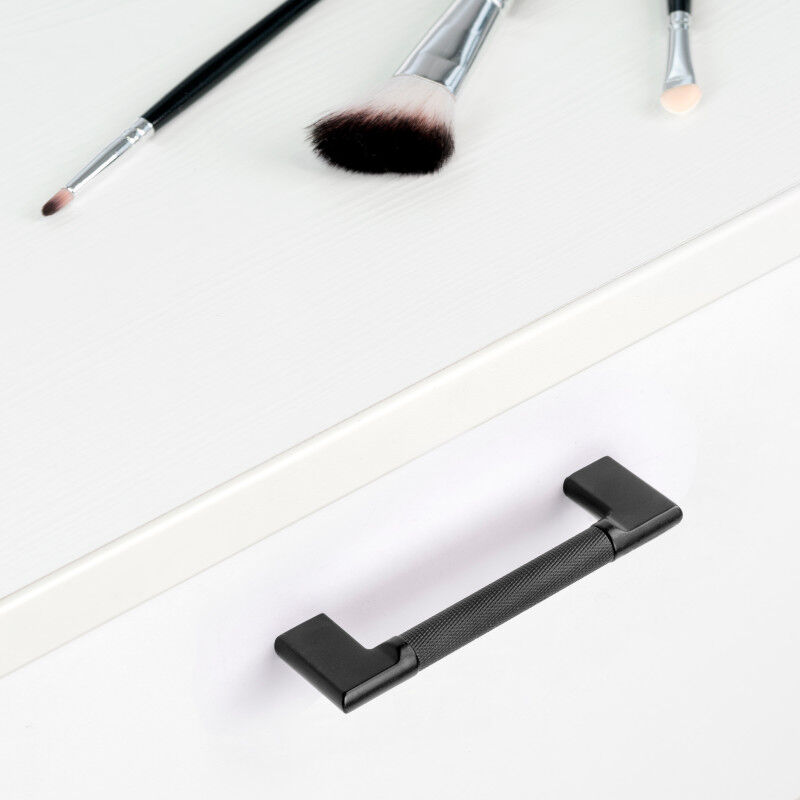 9177614 Lot de 5 poignées pour meubles Sofia, L189mm, entraxe 160mm, Aluminium , Peint en noir - Emuca