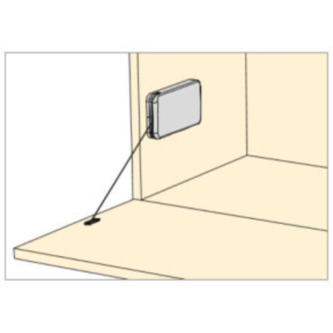 Emuca Mecanismo de puerta elevable Miniwinch gris acero