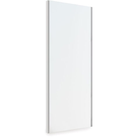 Emuca – Miroir amovible pour placard intérieur 1000 x 340 mm – Acier, plastique et verre – Installation simple avec guidages à billes
