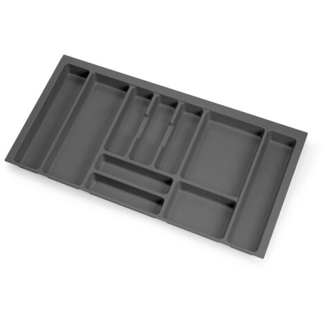 Emuca Optima Vertex Besteckbox grau anthrazit
