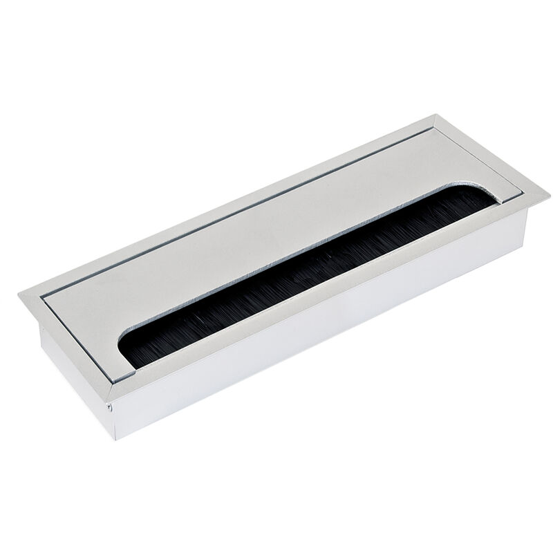 

Pasacables mesa, rectangular, 269 x 80 mm, para encastrar, Aluminio, Anodizado mate - Anodizado mate - Emuca