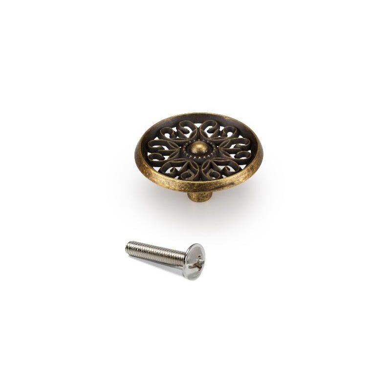 

Pomo para mueble, Zamak, Bronce, 25 ud.