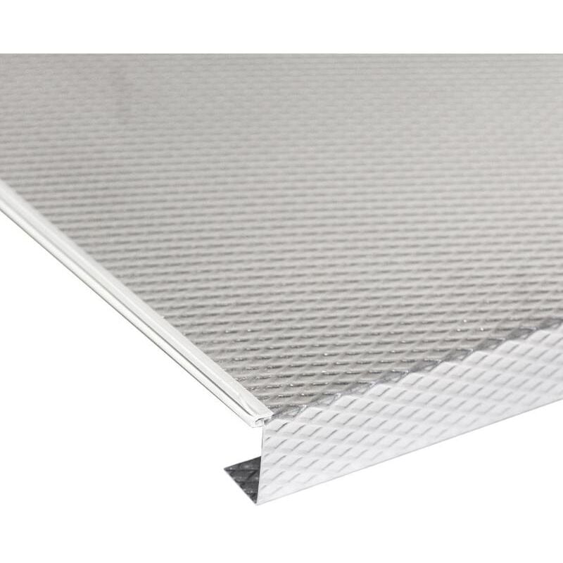 Emuca - protector de fondo para muebles de cocina, tablero 16mm, módulo 1.000mm, 968x580mm, plástico y aluminio, aluminio natural