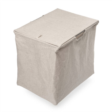 Emuca Quartz cesta para ropa beige dimensiones ideales