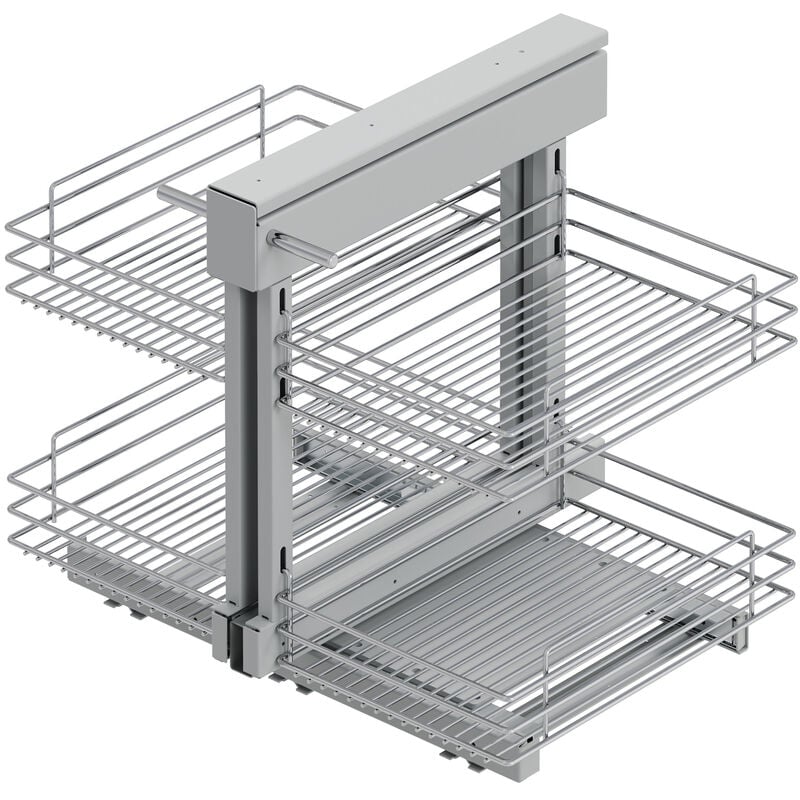 

Rinconero articulado Suprastar para mueble de cocina, Derecha, Cromado, Acero - Cromado - Emuca