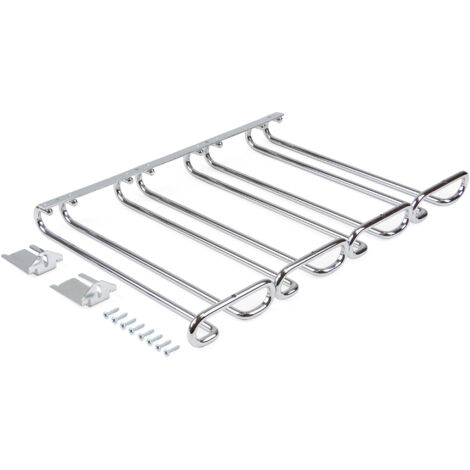 Emuca Soporte para Copas Chic cromado 4 filas 280 mm