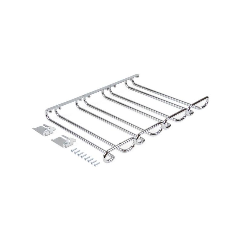 

Soporte para copas de 4 líneas, 280 mm, acero, acabado cromado. - Emuca