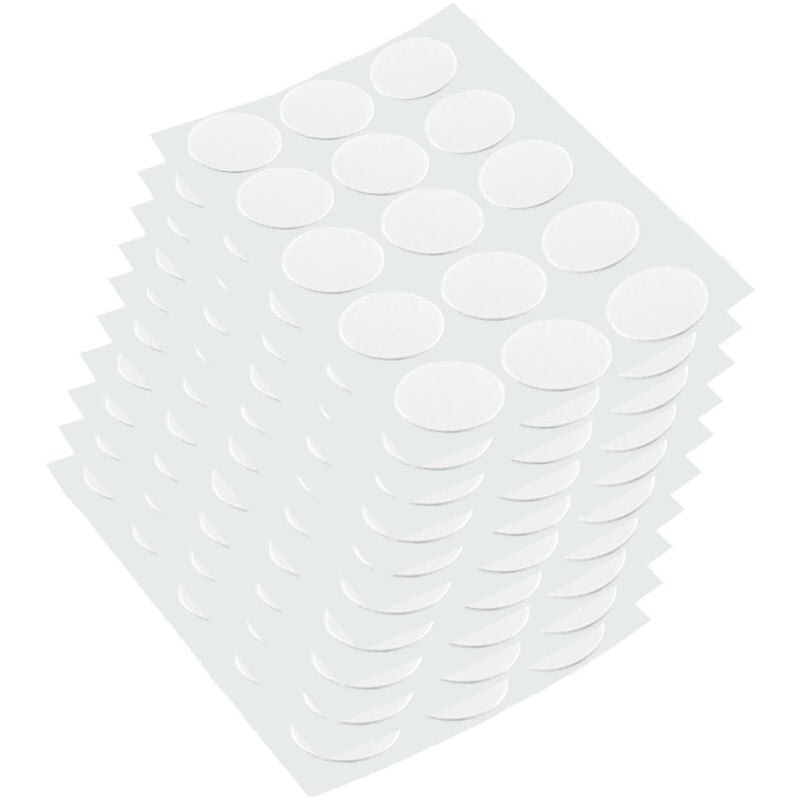 Image of Lotto di 900 tappi a vite, adesivi, diametro 20 mm, Tecnoplastica, Bianca - Bianca - Emuca