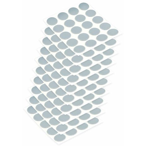 Emuca - Tappo coprivite adesivo, Ø13mm, Grigio, Confezione di 200 pezzi