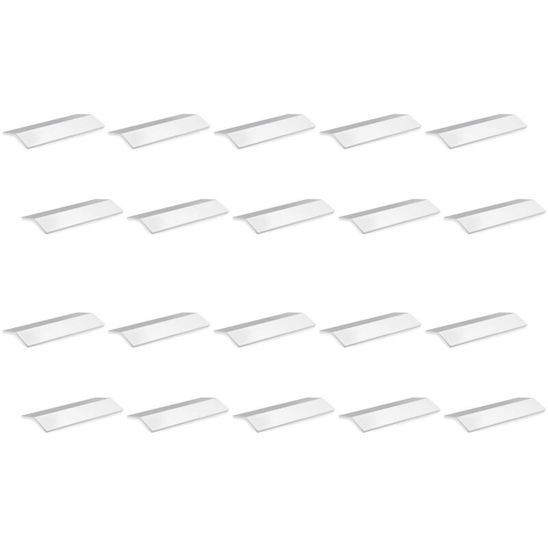 

Tirador adhesivo para mueble, 94 mm, Aluminio, Anodizado mate, 20 ud. - Anodizado mate - Emuca