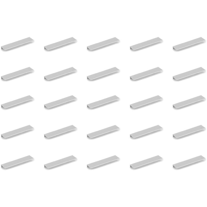 

Tiradores para mueble, intereje 128 mm, Aluminio, Anodizado mate, 25 ud.