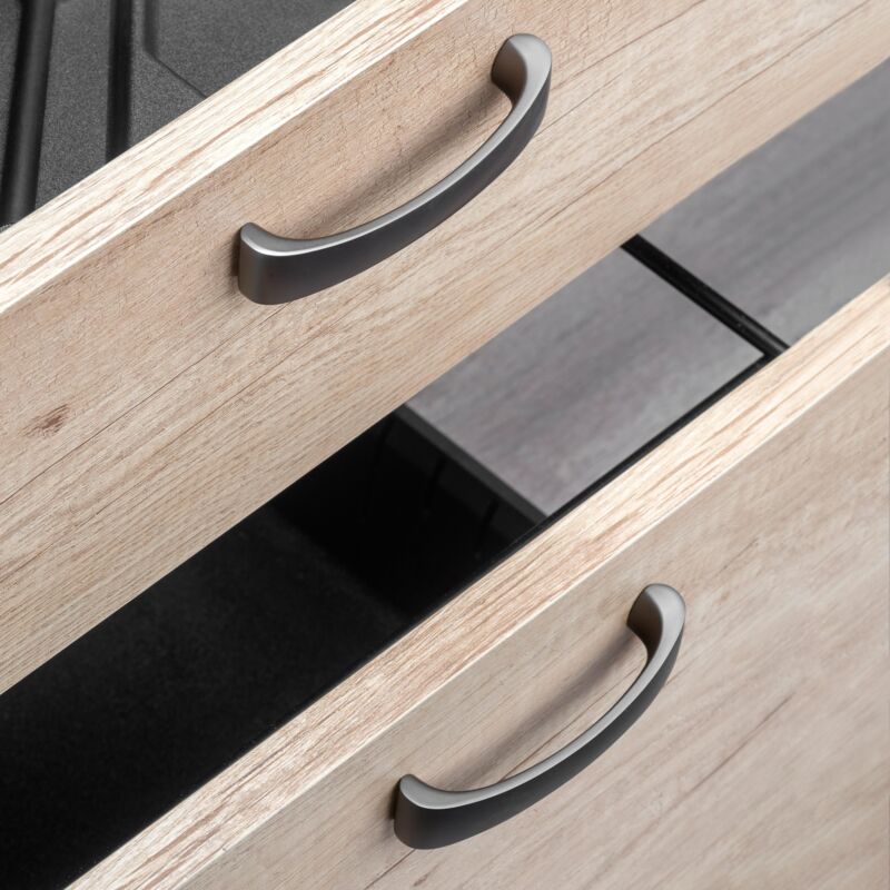 

EMUCA tiradores para mueble, intereje 160 mm, zamak, color titanio, 20 ud.