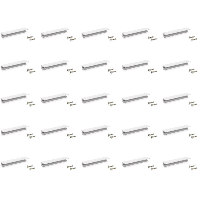 

Tiradores para mueble, intereje 64 mm, Aluminio, Anodizado mate, 25 ud. - Anodizado mate - Emuca