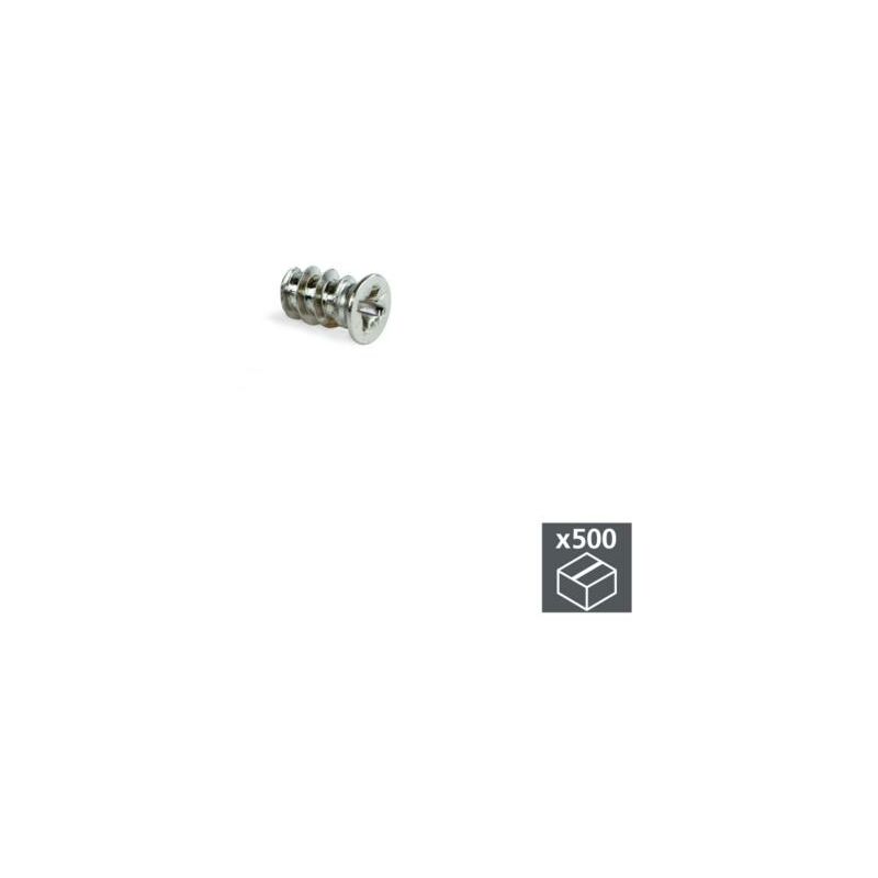 

Emuca Tornillos, cabeza plana Pozidrive, D. 6,2 mm, 13 mm, Euro, Acero, Niquelado, 500 ud. -