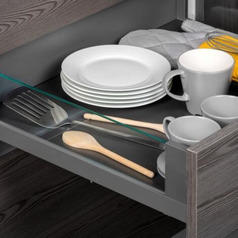 Emuca Vertex cajón gris antracita 131 mm altura