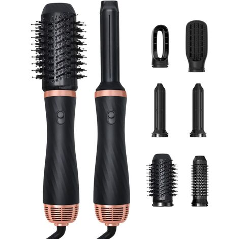en 1 brosse de coiffure brosse sèche-cheveux bande de cheveux à ions négatifs haute vitesse volumisant sec rotatif brosse à air chaud brosse sèche-cheveux pour tous les types de cheveux