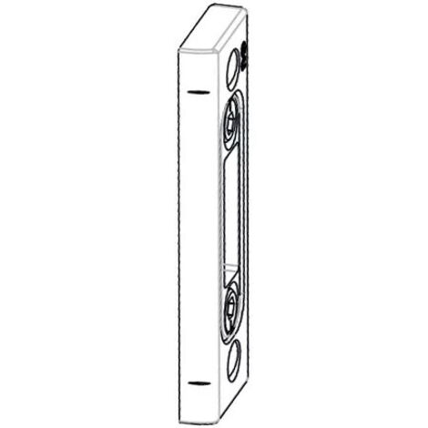 En applique - Réglable - feuillure 24 x 8 mm - axe à 13 mm