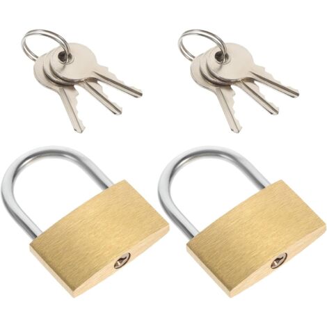 en cuivre massif avec cl 40 mm lot de 2 unit s Cadenas