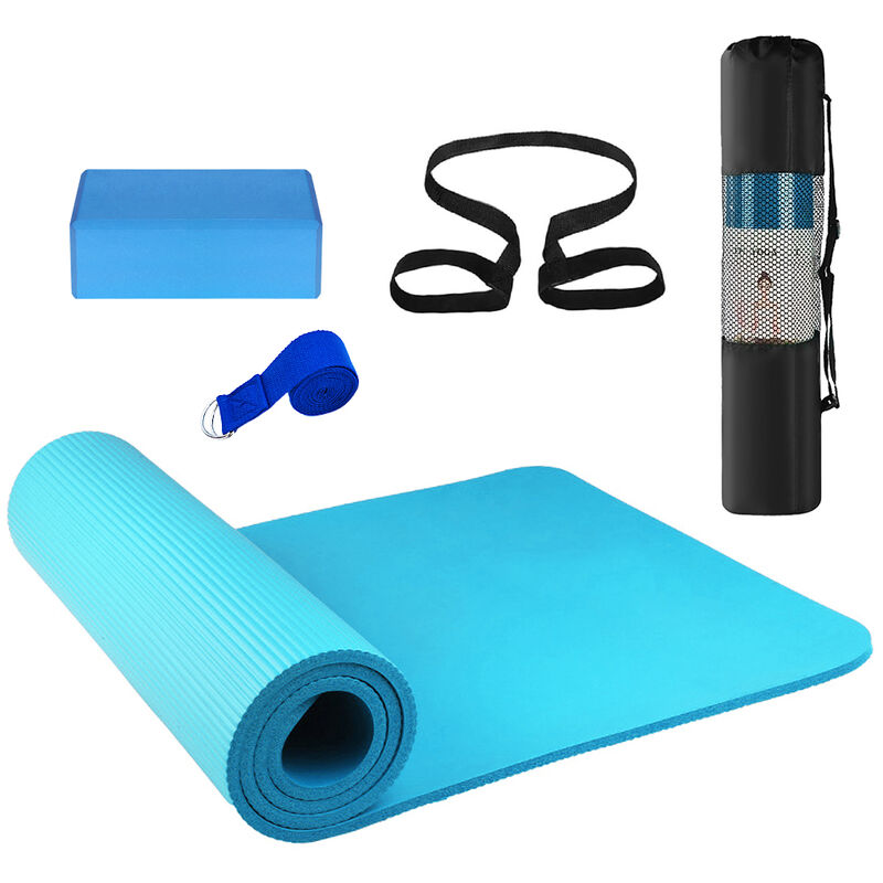 

En Equipo Conjunto de Yoga, 3 piezas, Azul